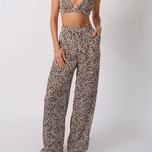 Resa Sasha Printed High Waisted Trousers - M